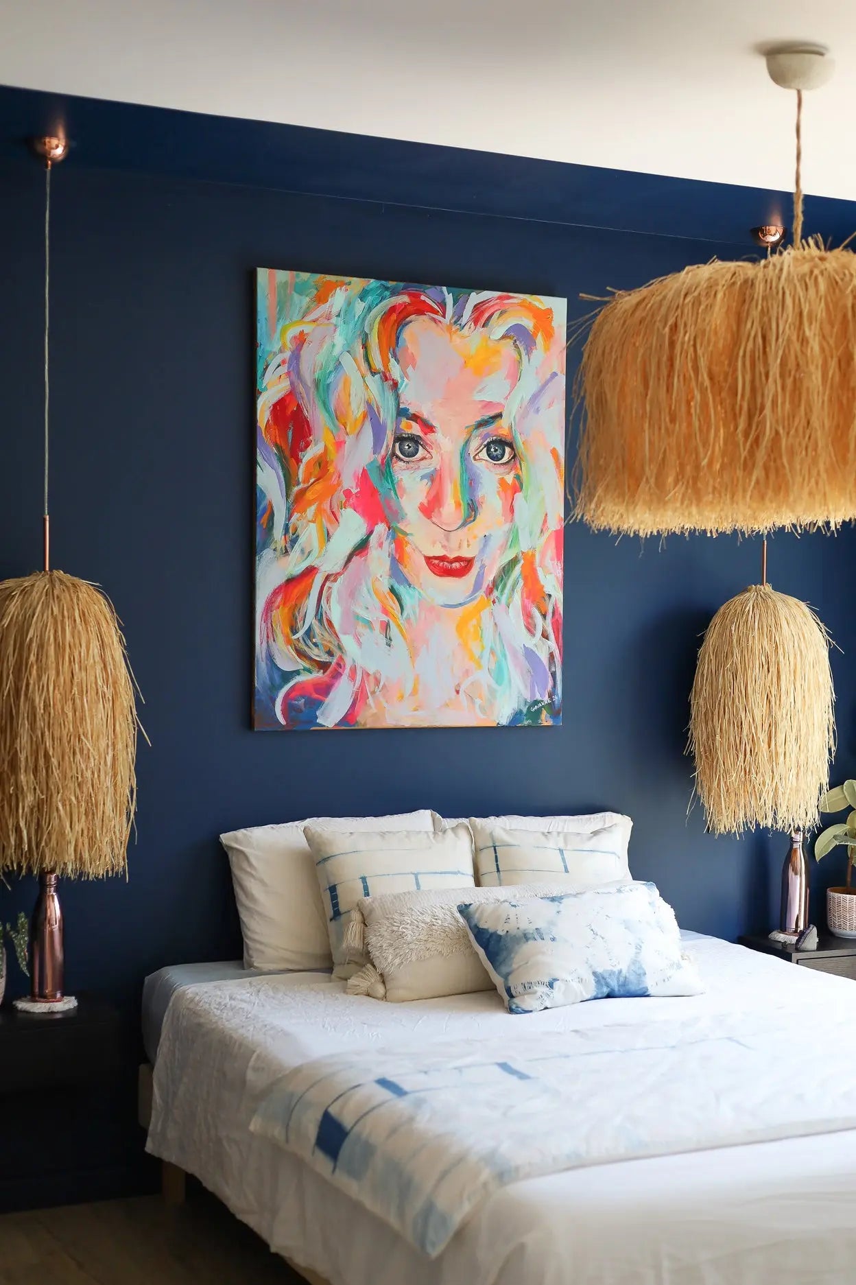 Peinture portrait - Je t'aime mon amour Aurélie Chavanne Art