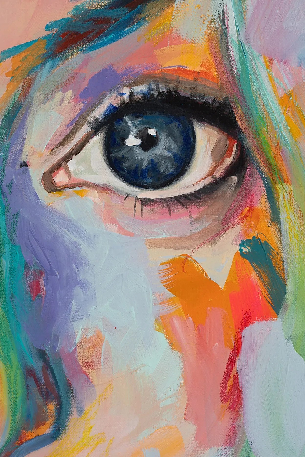 Peinture portrait - Je t'aime mon amour Aurélie Chavanne Art