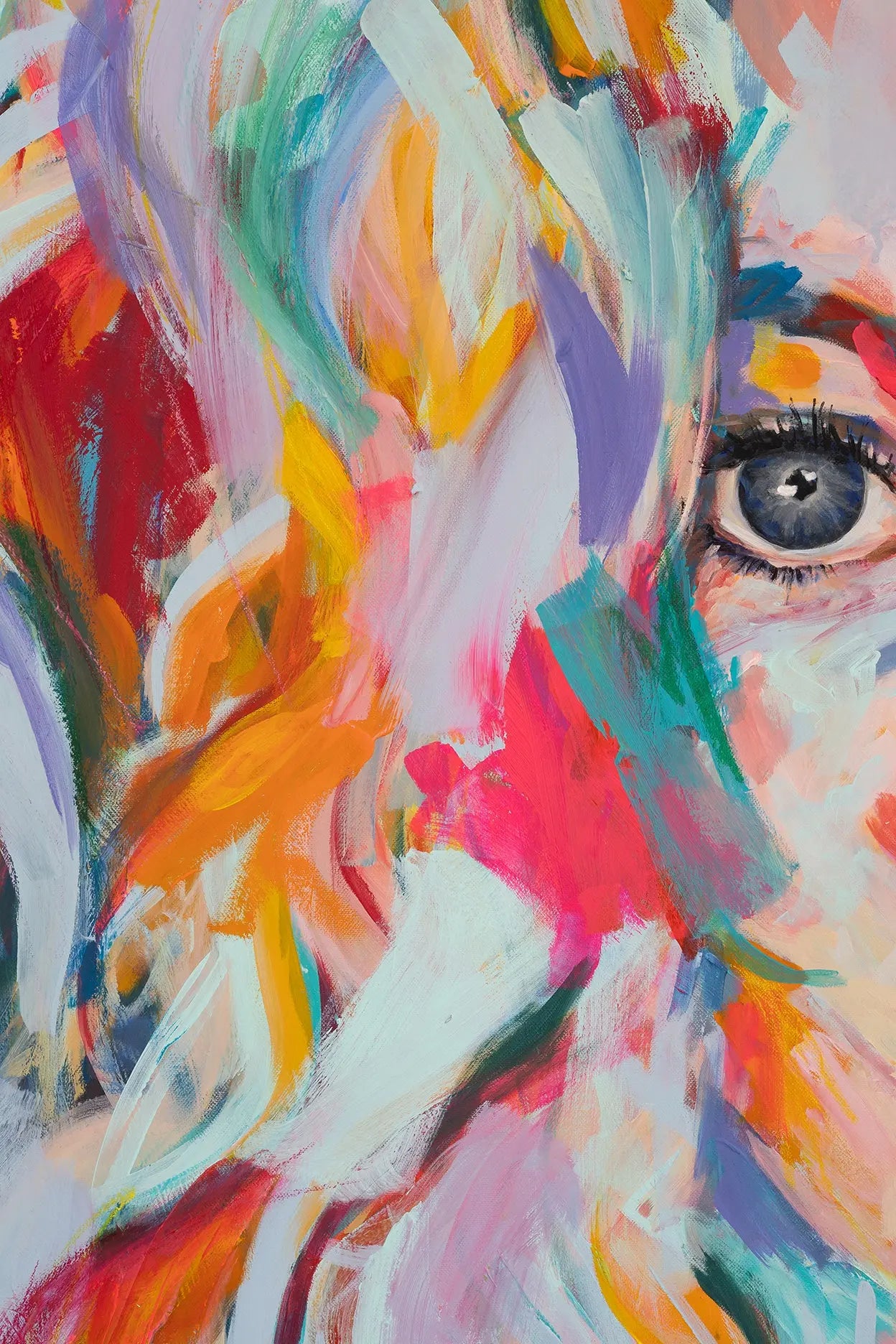 Peinture portrait - Je t'aime mon amour Aurélie Chavanne Art