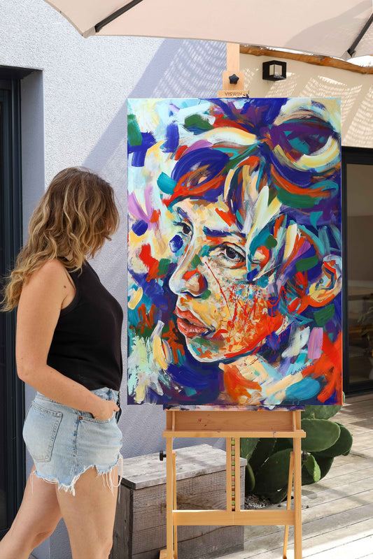 Peinture portrait - La Gracieuse Aurélie Chavanne Art
