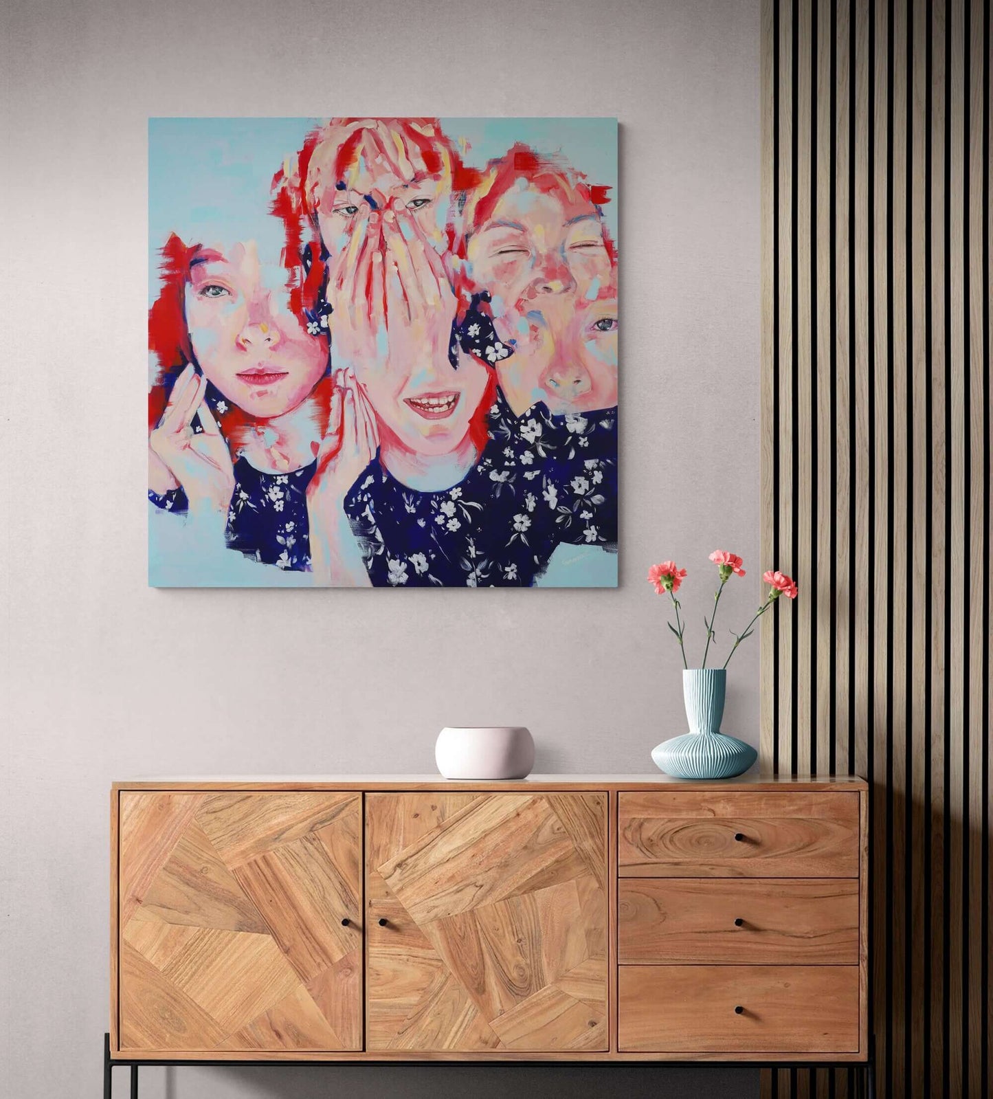 Peinture portrait - Ombres suspendues Aurélie Chavanne Art