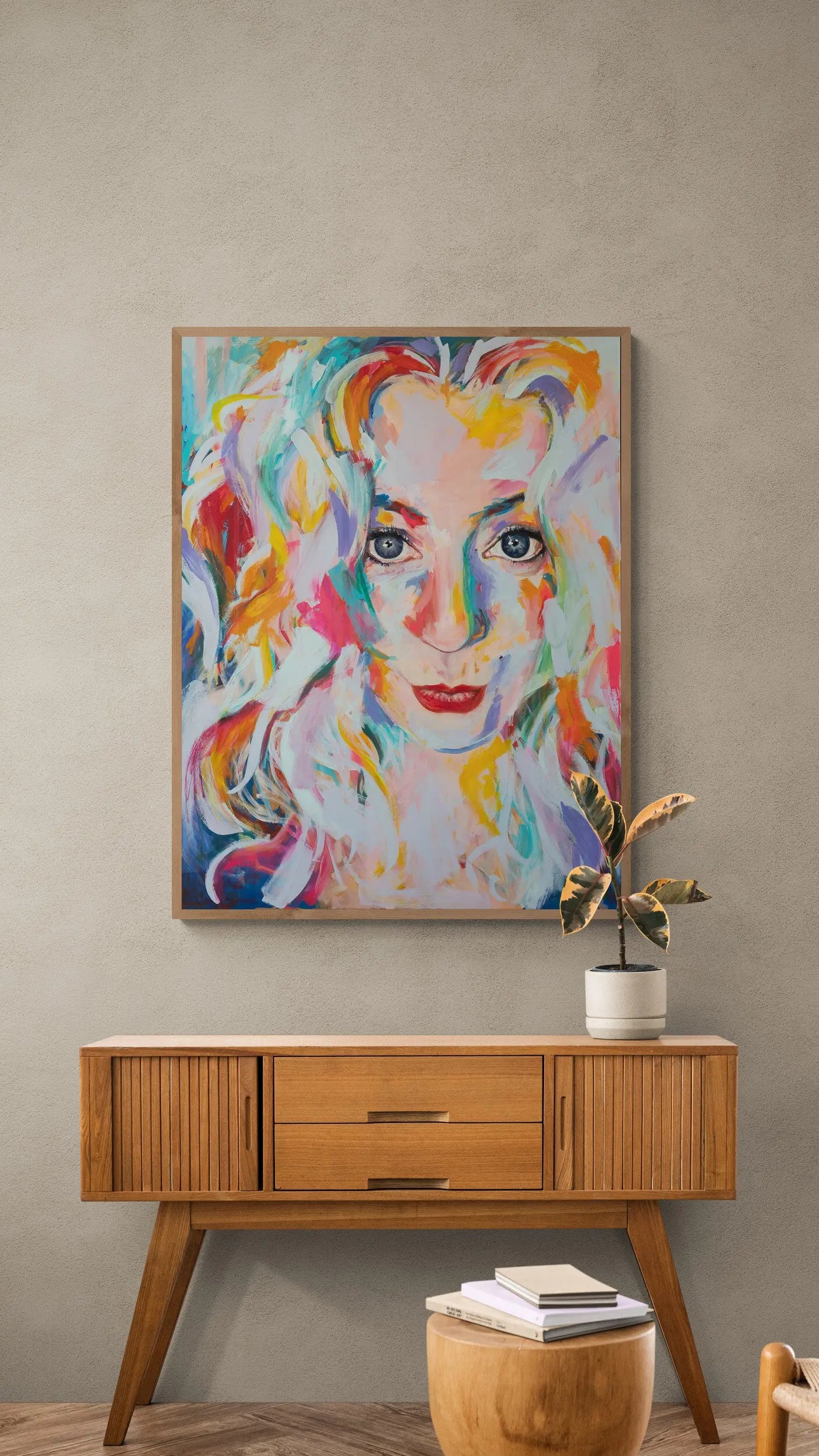 Peinture portrait - Je t'aime mon amour Aurélie Chavanne Art