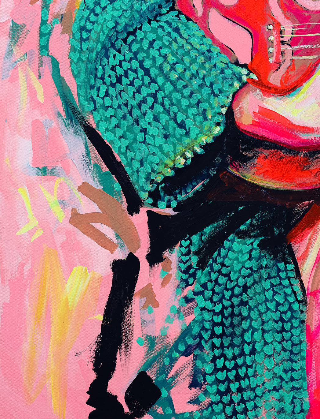 Oeuvre originale - Douceur et Rebellion Aurélie Chavanne Art