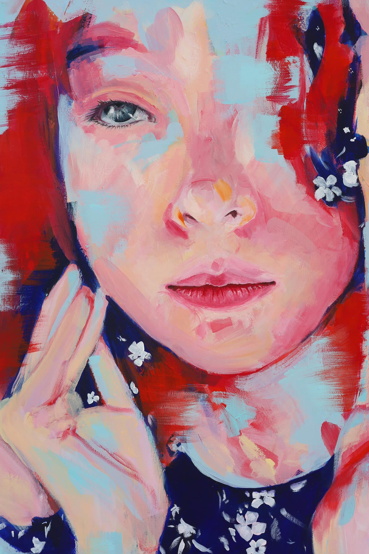 Peinture portrait - Ombres suspendues Aurélie Chavanne Art