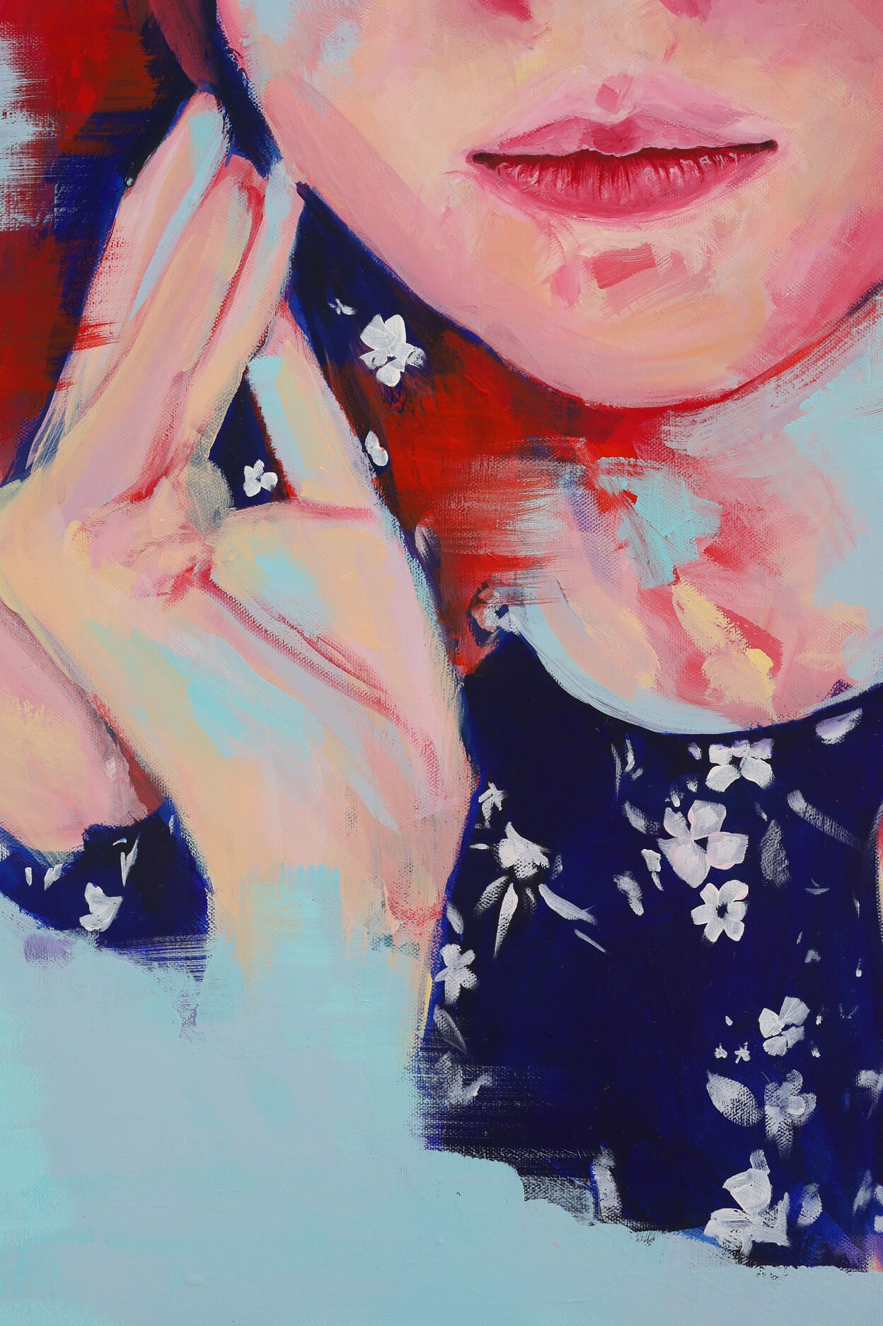 Peinture portrait - Ombres suspendues Aurélie Chavanne Art